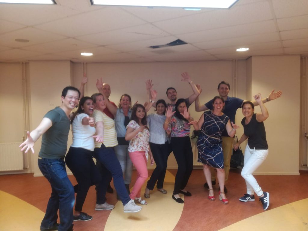 Salsaworkshop teambuilding